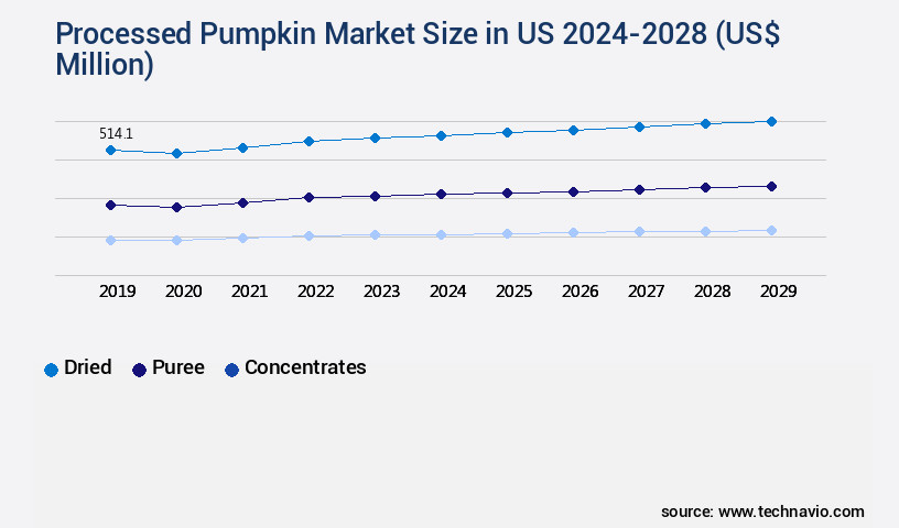 Processed Pumpkin Market in US Size