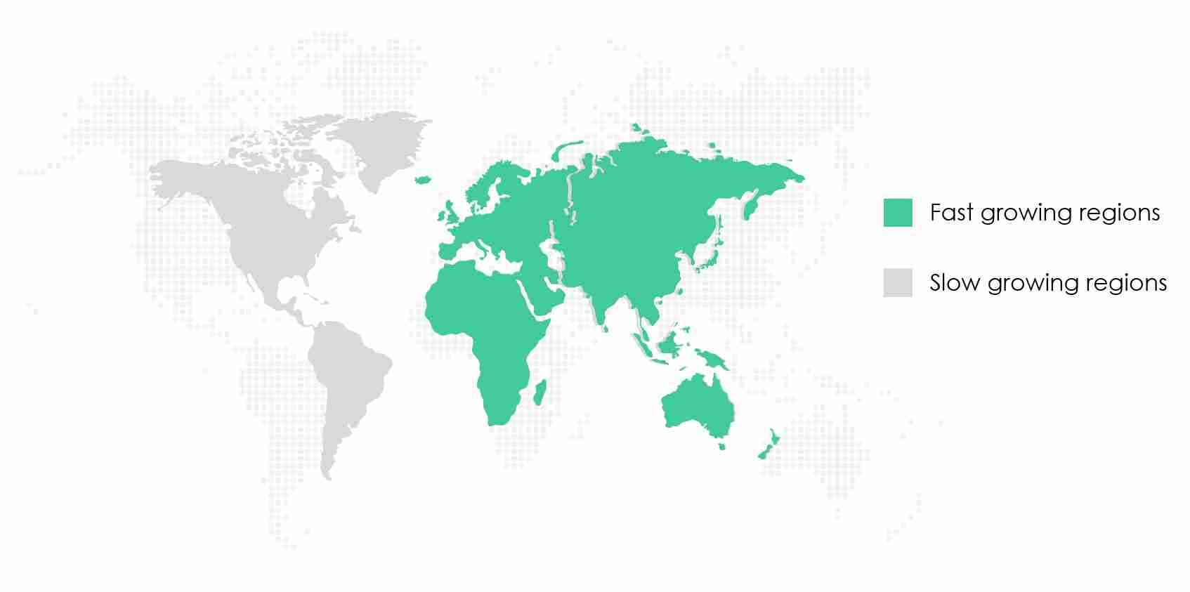 Telescopic-Crane-Market-Market-Share-by-Region-2019-2024