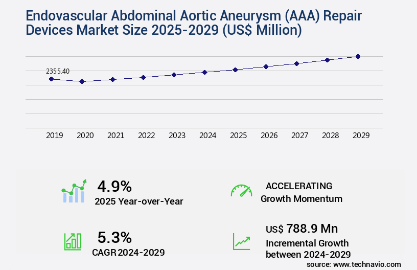Endovascular Abdominal Aortic Aneurysm (AAA) Repair Devices Market Size