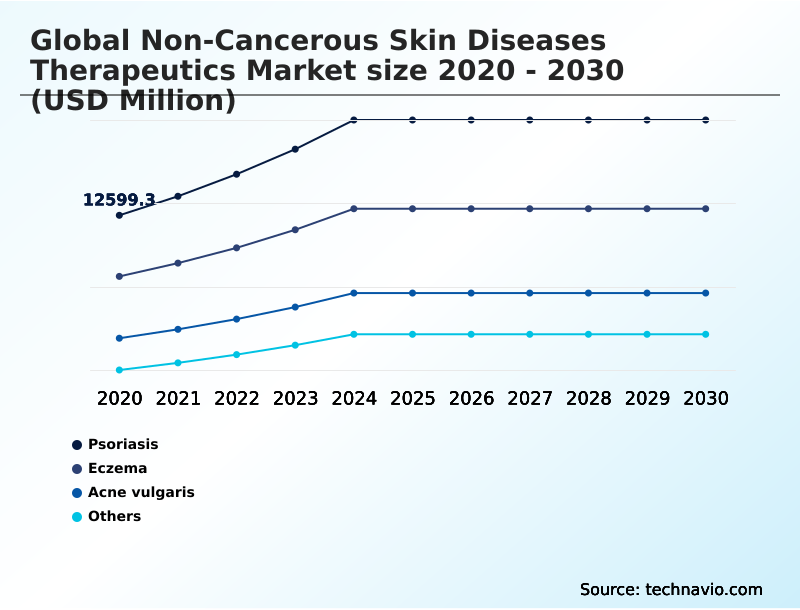 Non-cancerous Skin Diseases Therapeutics Market Analysis, Size, and Forecast 2026-2030: North America (US, Canada, and Mexico), Europe (Germany, UK, and France), APAC (China, India, and Japan), South America (Brazil, Argentina, and Colombia), Middle East and Africa (Saudi Arabia, UAE, and Turkey), Asia, Rest of World (ROW)