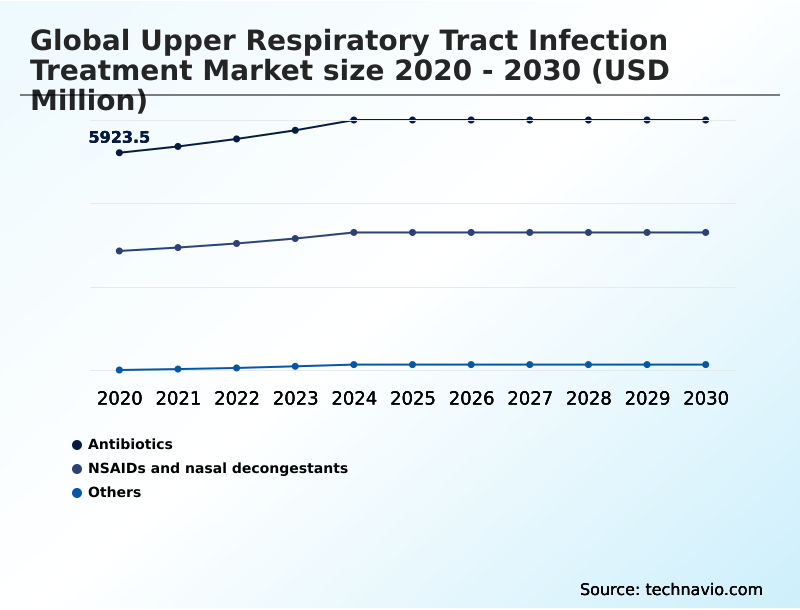 Upper Respiratory Tract Infection Treatment Market Analysis, Size, and Forecast 2026-2030: North America (US, Canada, and Mexico), Europe (Germany, UK, and France), Asia (China, India, and Japan), South America (Brazil, Argentina, and Colombia), Middle East and Africa (Saudi Arabia, UAE, and Turkey), Rest of World (ROW)
