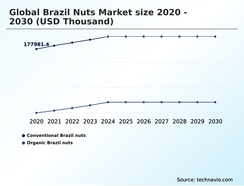 Brazil Nuts Market Analysis, Size, and Forecast 2026-2030: Europe (UK, Germany, and France), North America (US, Canada, and Mexico), APAC (China, Japan, and India), South America (Brazil and Argentina), Middle East and Africa (Saudi Arabia, UAE, and South Africa), and Rest of World (ROW)