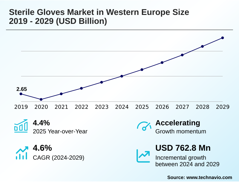 Western Europe Sterile Gloves Market Size