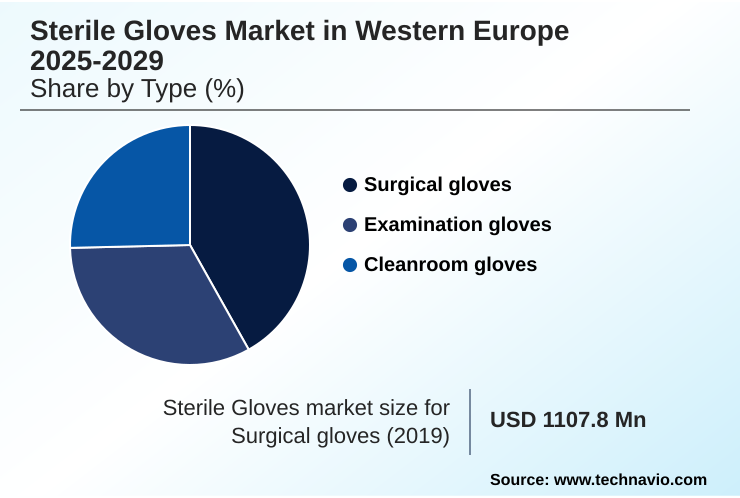Western Europe Sterile Gloves Market Market segmentation by region