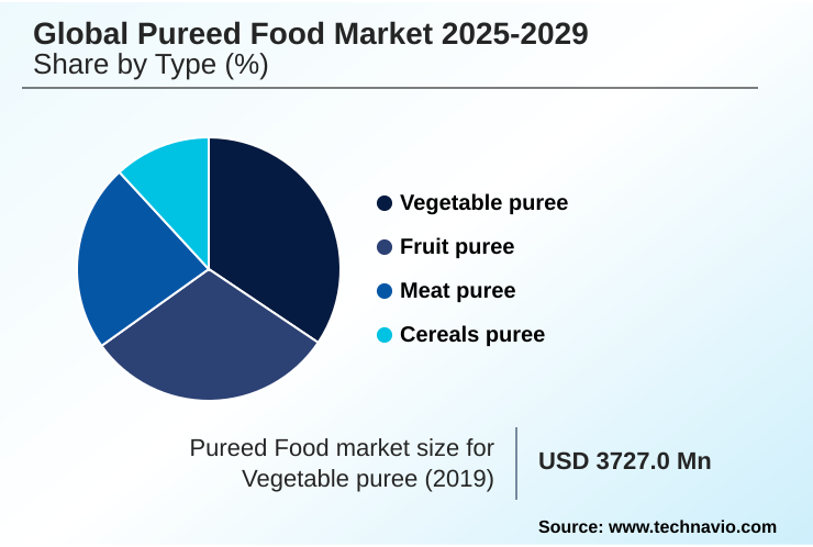 Pureed Food Market Market segmentation by region